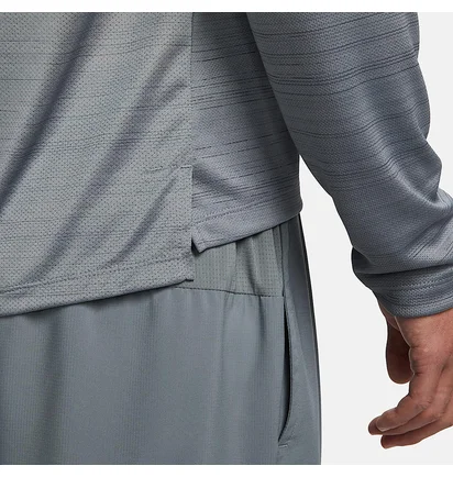 Лонгслів чоловічий Nike Dri Fit Miler Grey AJ7568-085