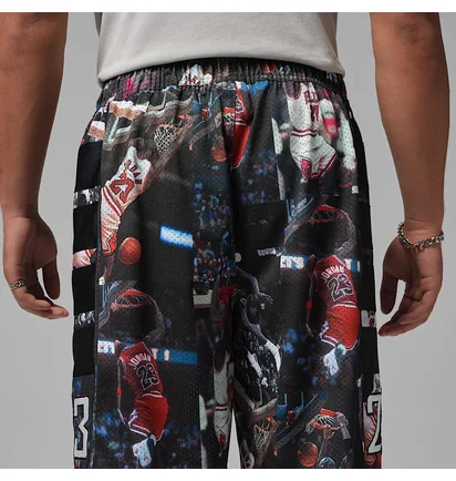 Шорти чоловічі Air Jordan Flight MenS Printed Cat Scratch Shorts Black IF1841-010