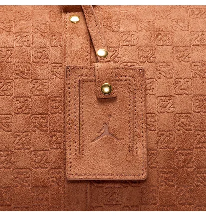 Сумка чоловіча Nike Suede Monogram Duffel Brown LM9205-X6X