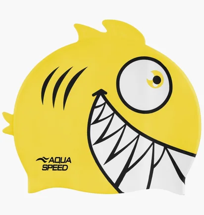 Шапочка для плавання дитяча Aqua speed Zoo Pirana 9700 Yellow 246-18