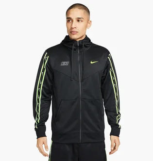 Толстовка мужская Nike Sportswear Repeat Full-Zip Hoodie Black DX2025-013