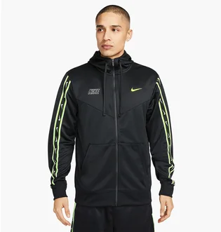 Толстовка мужская Nike Sportswear Repeat Full-Zip Hoodie Black DX2025-013