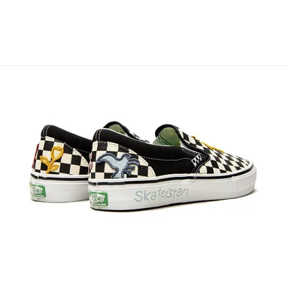 Кеды унисекс Vans Classic Slip-On Black/Beige VN0A5FCA89C