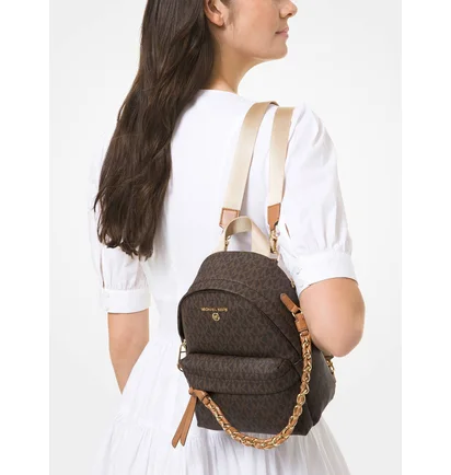 Рюкзак женский Michael Kors Slater Extra-Small Logo Brown 30T0G04B0B-BRN-ACORN-16577