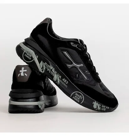 Кроссовки мужские Premiata Moerun Black/Grey VAR.6445