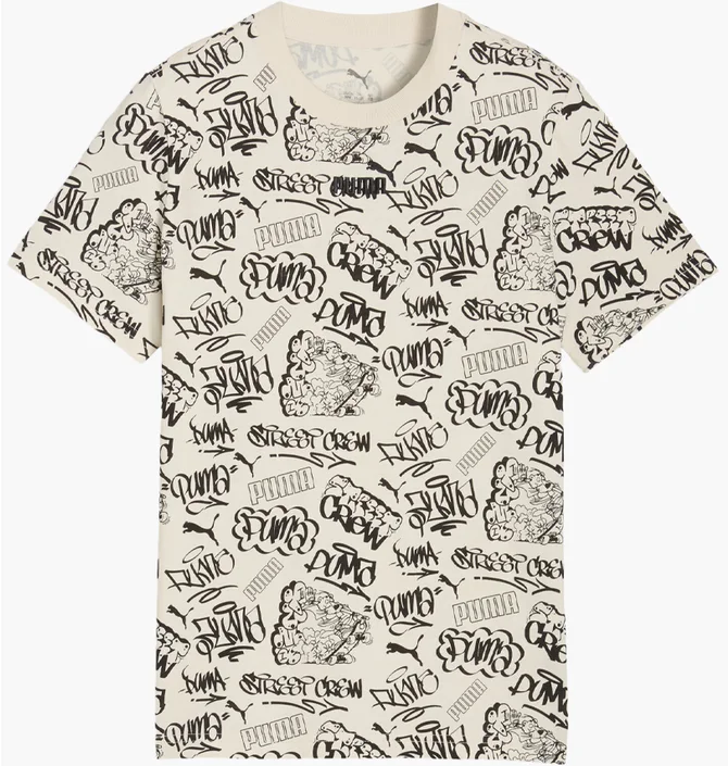 Футболка дитяча Puma Mid90S All-Over Print Beige 691749-87