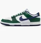 Кроссовки мужские Nike Dunk Low Shoes White/Green FV6911-300