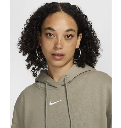 Худи женское Nike Sportswear Phoenix Fleeceoversized Pullover Hoodie Green DQ5860-320
