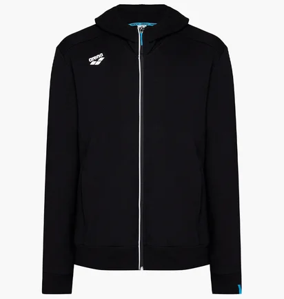 Куртка унисекс Arena Team Hooded Jacket Panel Black 004906-500
