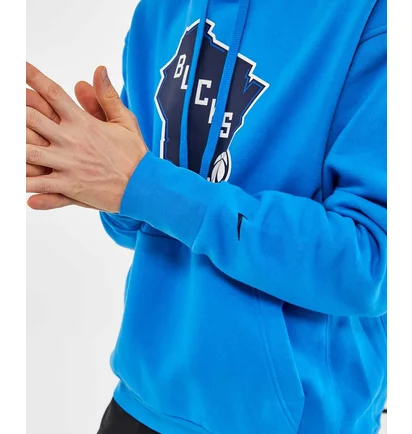 Худі чоловіче Nike Nba Milwaukee Bucks City Edition Logo Blue CN2551-406