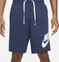 Шорти чоловічі Nike Club Alumni Mens French Terry Blue Dx0502-410