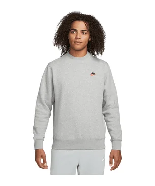 Свитшот мужской Nike Club Fleece Sweatshirt F064 Grey DQ8383-064