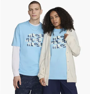 Футболка унисекс Nike Sb Tee Oc Repeat Brd Light Blue FV3494-407