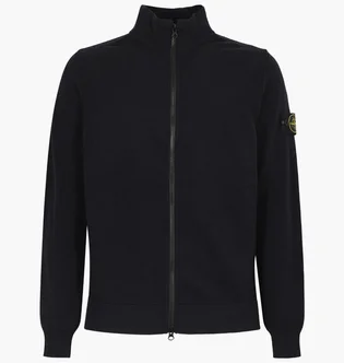Кофта чоловіча Stone Island Stretch Rws Wool Zip-Up Black K2S155100062-S00A1-V0029