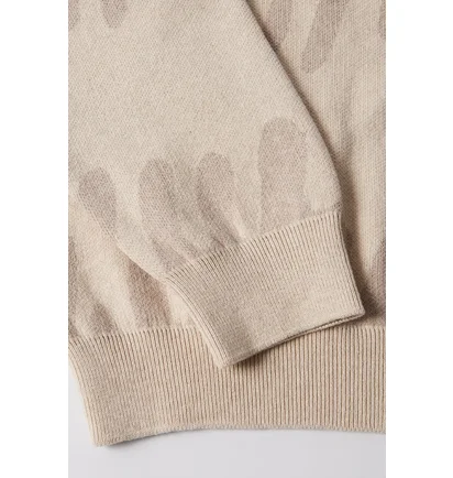 Кофта мужская by Parra Static Stalker Beige 53117