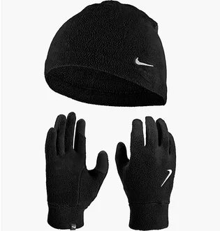 Комплект аксессуаров  Nike Fleece Hat And Glove Set Black N.100.2578.082