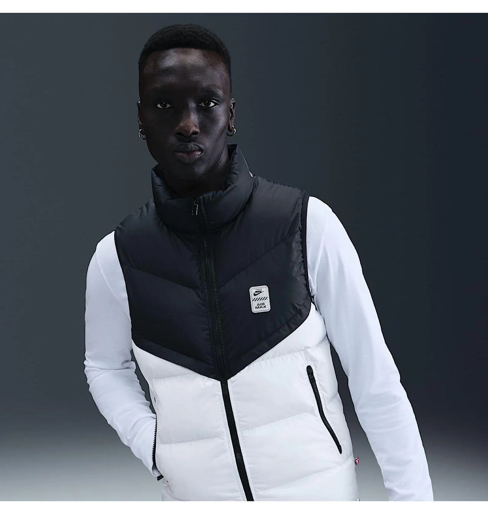 ᐉ Жилетка мужская Nike Air Max Windrunner White/Black IF0398-010
