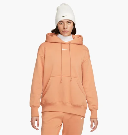 Худи женское Nike Sportswear Phoenix Fleece WomenS Oversized Pullover Hoodie Orange DQ5860-225