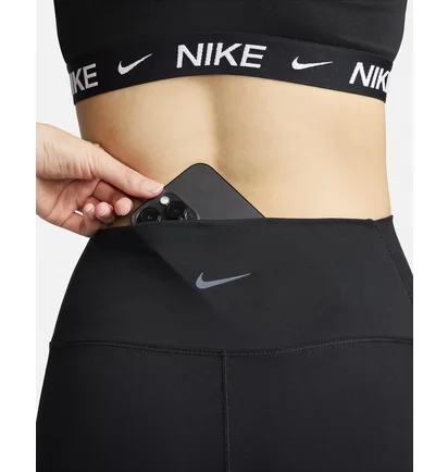 Леггинсы женские Nike One High-Waisted 7/8 Leggings With Pockets Black FN3241-010