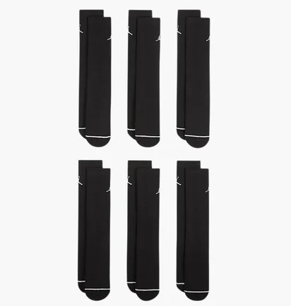 Шкарпетки Air Jordan Ed Cush Ply (6 пар) Black HV6228-010