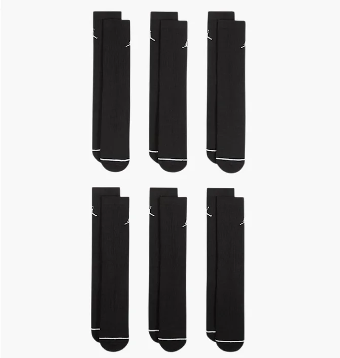Шкарпетки Air Jordan Ed Cush Ply (6 пар) Black HV6228-010