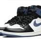 Кроссовки мужские Air Jordan 1 Retro High Og Black/Blue 555088-115