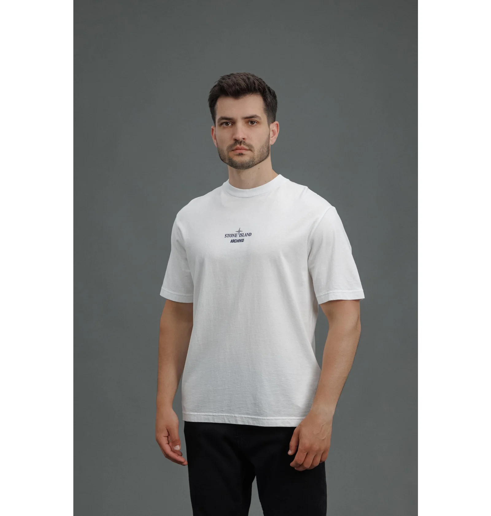ᐉ Футболка мужская STONE ISLAND Archivio 2025 White K2S152100037