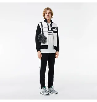 Сумка чоловіча Lacoste Monogram Grey NH4409LX-H45