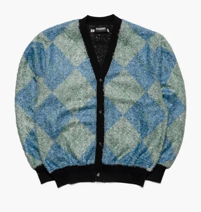 Кофта чоловіча Pleasures Rev Cardigan Light Blue P23SP008-AQUA