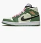 Кроссовки женские Air Jordan Wmns 1 Mid Se Green CZ0774-300