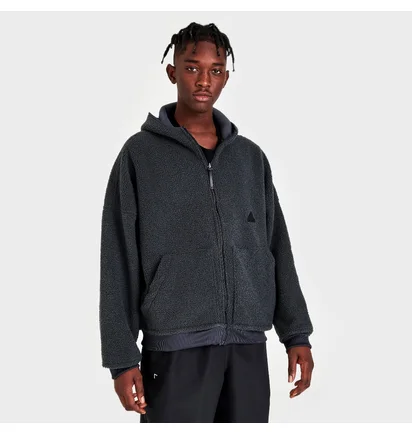 Свитшот мужской Adidas Sportswear Polar Fleece Full-Zip Hooded Sweatshirt Black Hg2076