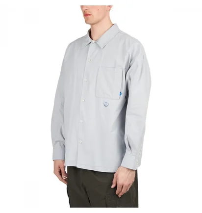 Рубашка унисекс Liberaiders Poplin Longsleeve Shirt Grey 711042201