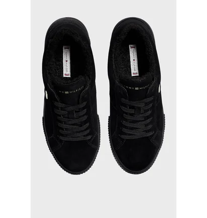 Кеды женские Tommy Hilfiger Vulc Suede Black FW0FW07548