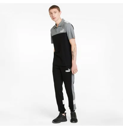 Поло чоловіче Puma Essentials+ Block Black/Grey 848004-01