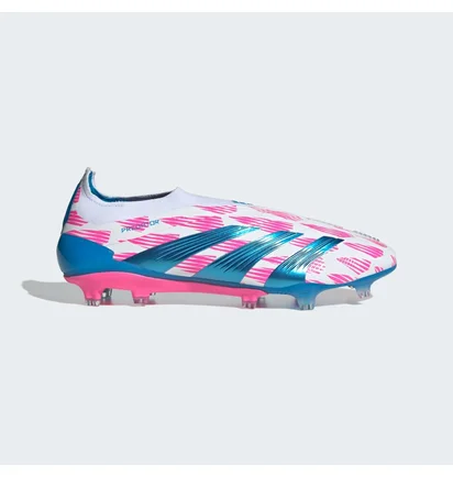 Бутсы унисекс Adidas Predator Elite Laceless Firm Ground Soccer Cleats White/Pink IF8864