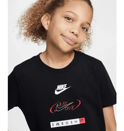 Футболка детская Nike Tee Logos Black HM5662-010