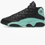 Кроссовки мужские Air Jordan 13 Black/Turquoise 414571-030
