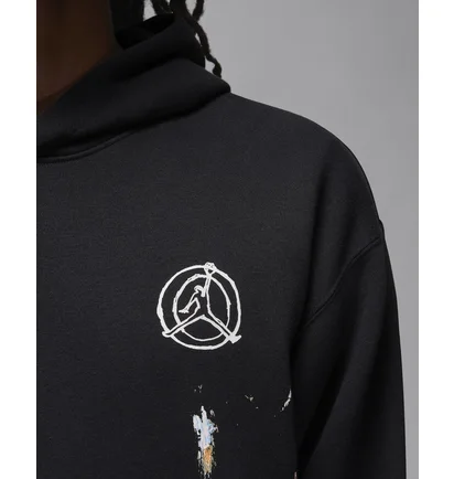 Худи унисекс Air Jordan Artist Series By Jammie Holmes Fleece Pullover Hoodie Black FD7393-010