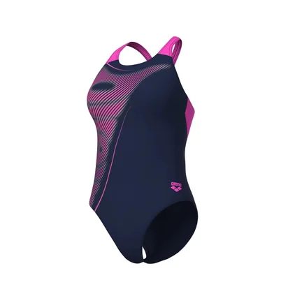 Купальник женский Arena Bright Glare Swimsuit V Back Blue 008930-790