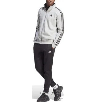 Спортивный костюм мужской Adidas Kit Sportswear M 3S Fl Tt Ts White/Black IA3073