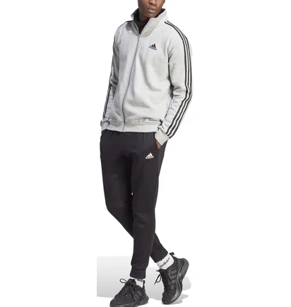 Спортивный костюм мужской Adidas Kit Sportswear M 3S Fl Tt Ts White/Black IA3073