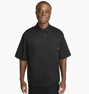 Сорочка чоловіча Nike Club Btn Dwn Wvn Ss Top Black DX0898-010
