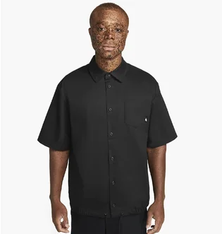 Рубашка мужская Nike Club Btn Dwn Wvn Ss Top Black DX0898-010