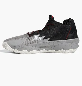 Кросівки унісекс Adidas Dame 8 Basketball Shoes Black/Grey Hr1558