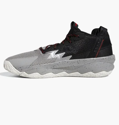 Кросівки унісекс Adidas Dame 8 Basketball Shoes Black/Grey Hr1558
