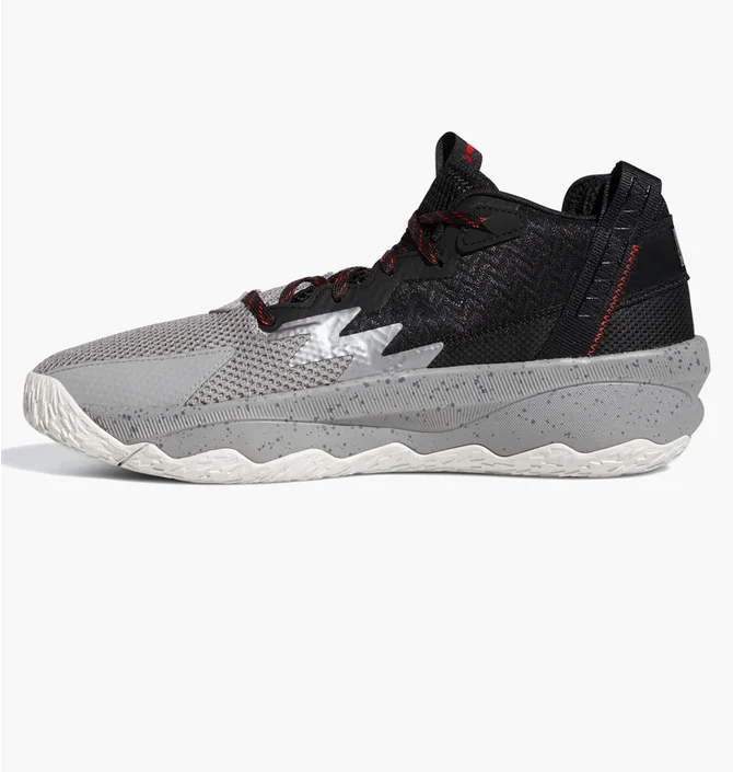 Кросівки унісекс Adidas Dame 8 Basketball Shoes Black/Grey Hr1558