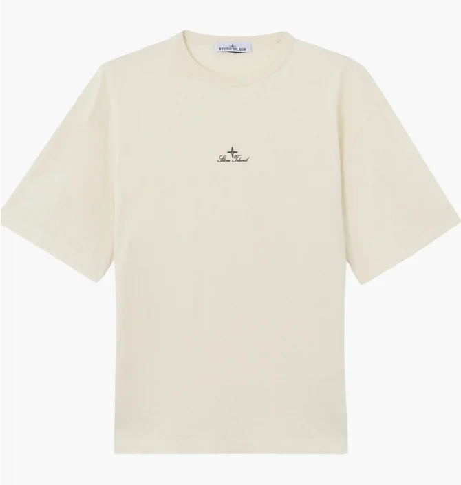 Футболка чоловіча STONE ISLAND Logo Printed Beige L1S152100006S0050-V0093