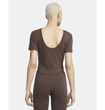 Футболка жіноча Nike Sportswear Chill Knit Brown FN3664-237