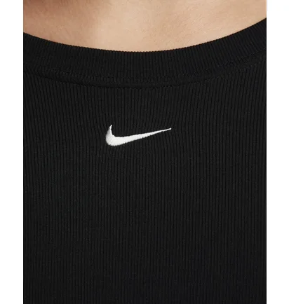 Лонгслів жіночий Nike Sportswear Chill Knit Tight Scoop-Back Long-Sleeve Mini-Rib Top Black FN3661-010