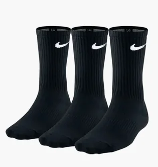 Носки унисекс Nike Perf Ltwt Crew (3 пары) Black Sx4704-001